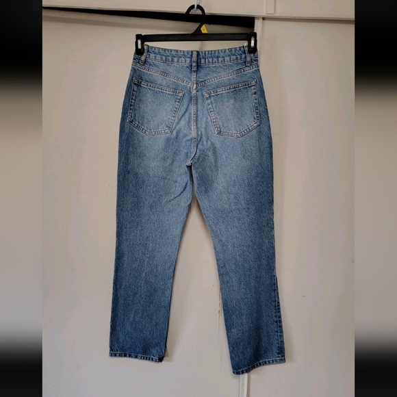 Reformation Cynthia High Rise Straight Women's Jeans Button Fly Medium Wash 27. - Picture 4 of 16